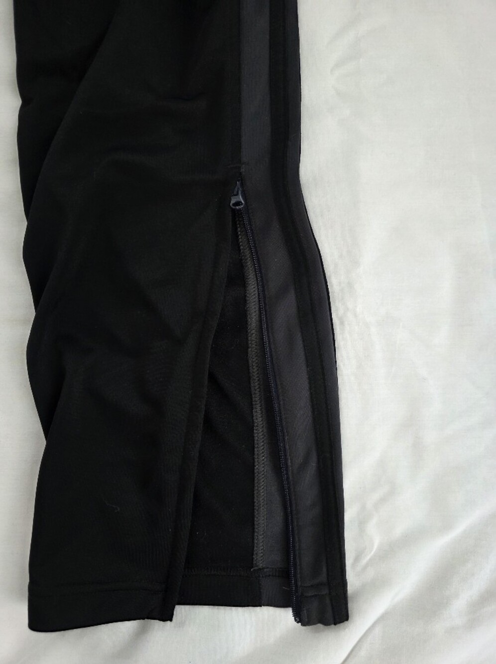 Adidas Primegreen Track Pant Black with Contrasting Grey w/ 3 Black Stripes - Picture 6 of 6